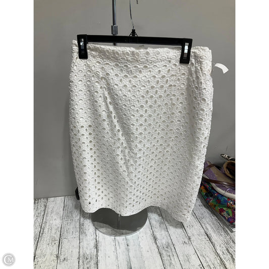 Skirt Midi By Cremieux In White, Size: 12