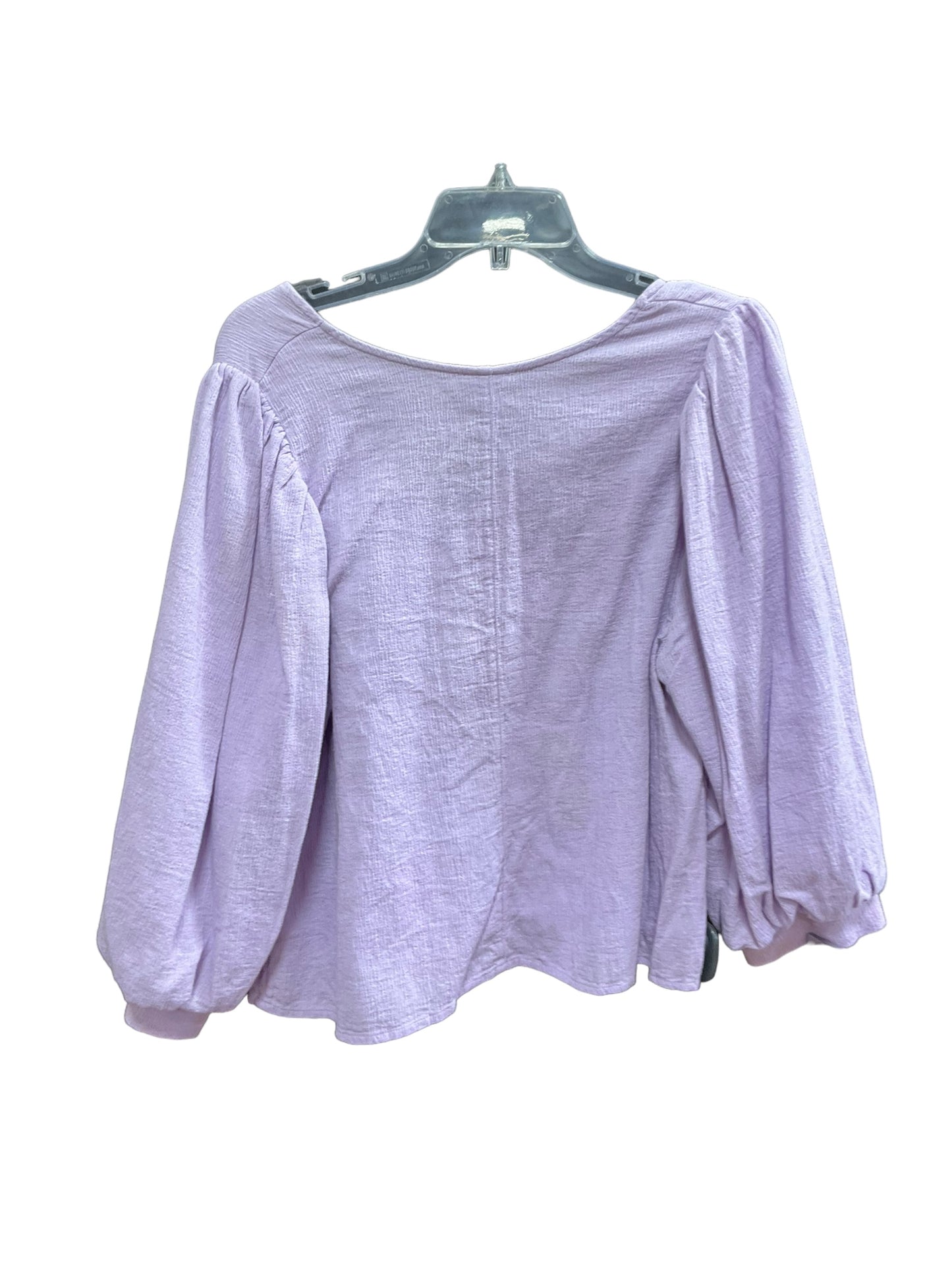 Lavender Top 3/4 Sleeve Universal Thread, Size Xl