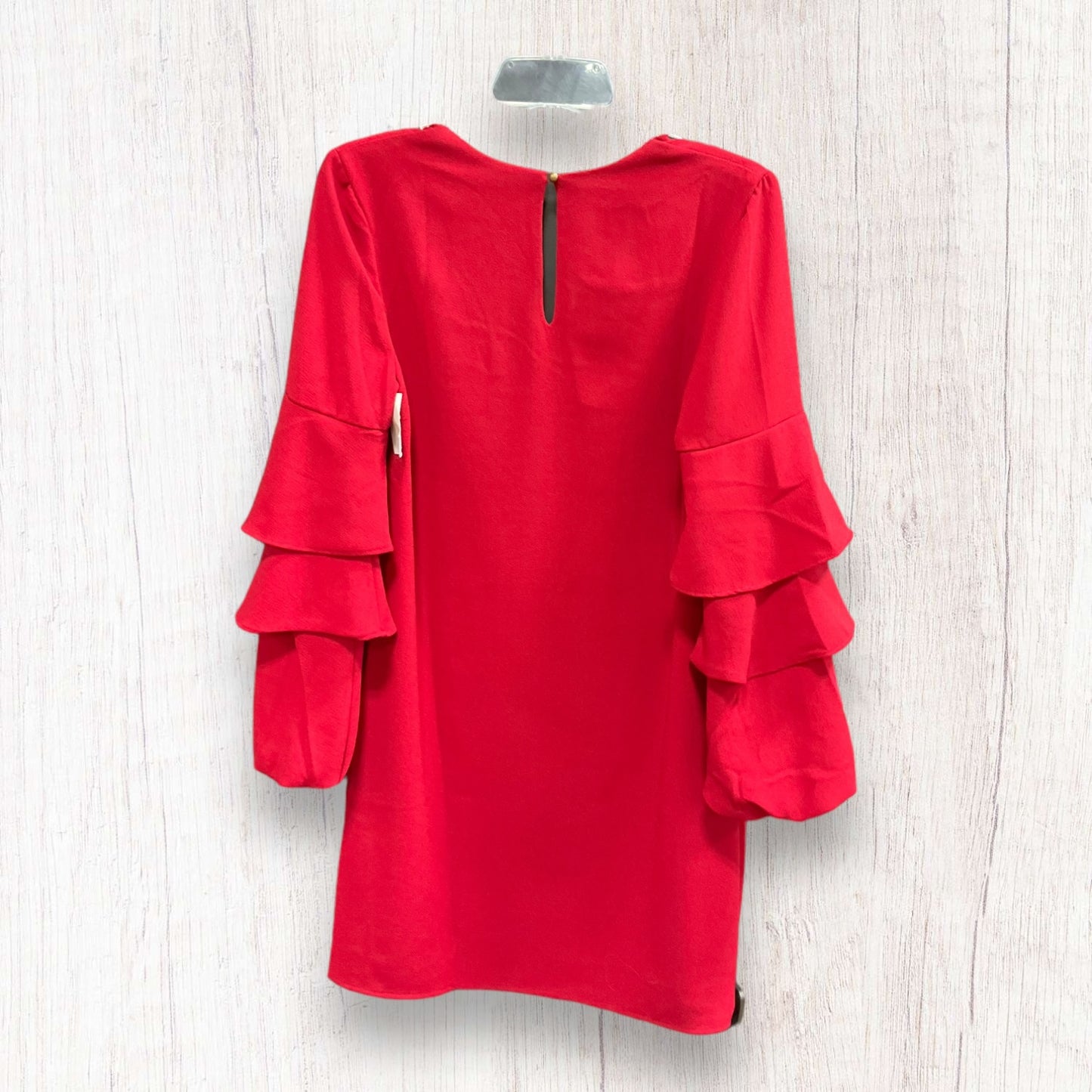 Red Dress Casual Midi Clothes Mentor, Size Xs