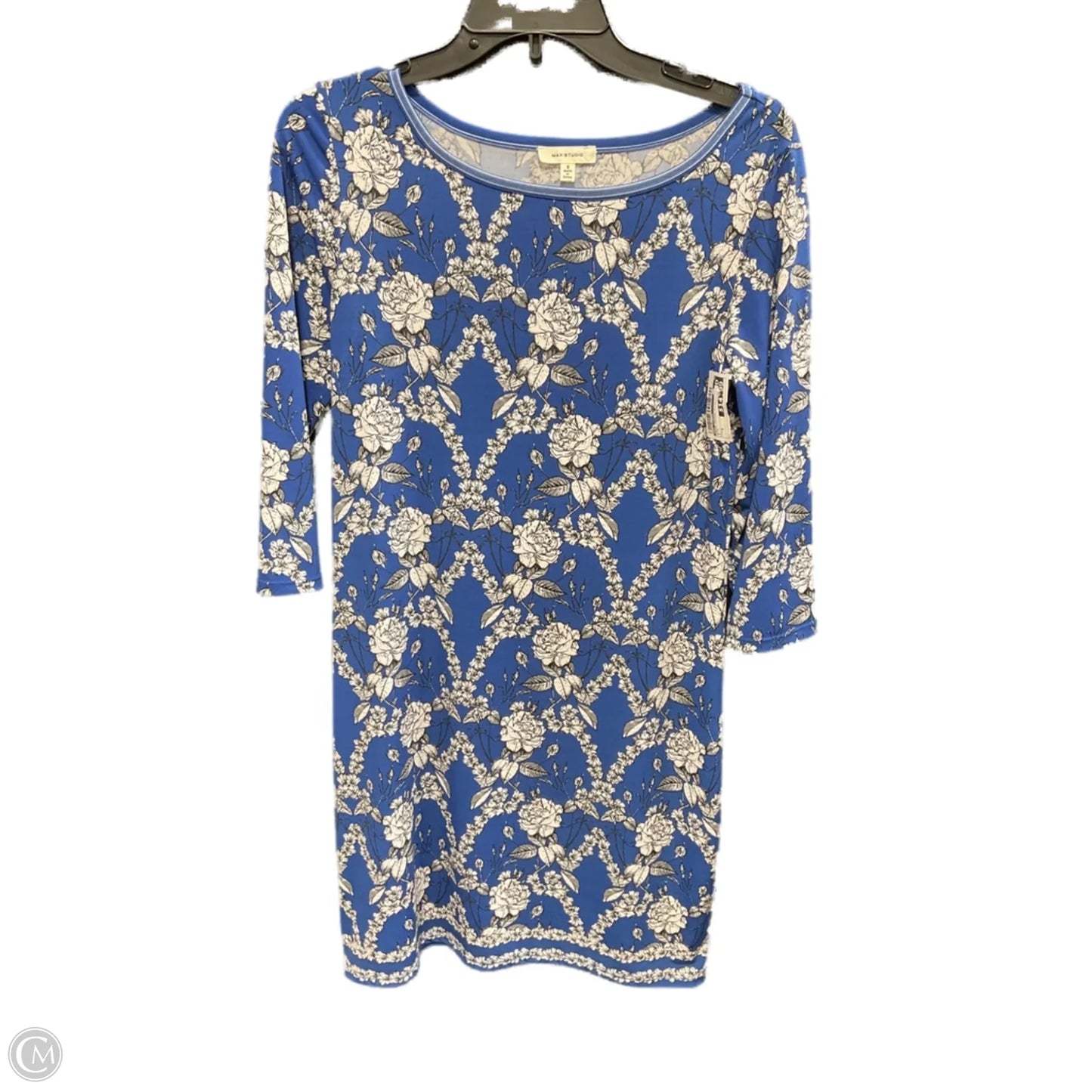Dress Casual Midi By Max Studio In Blue, Size: S