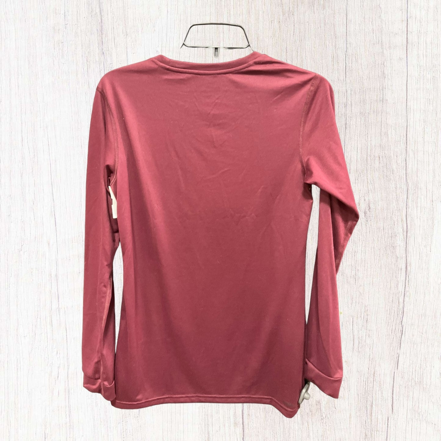 Athletic Top Long Sleeve Crewneck By Adidas In Red, Size: S