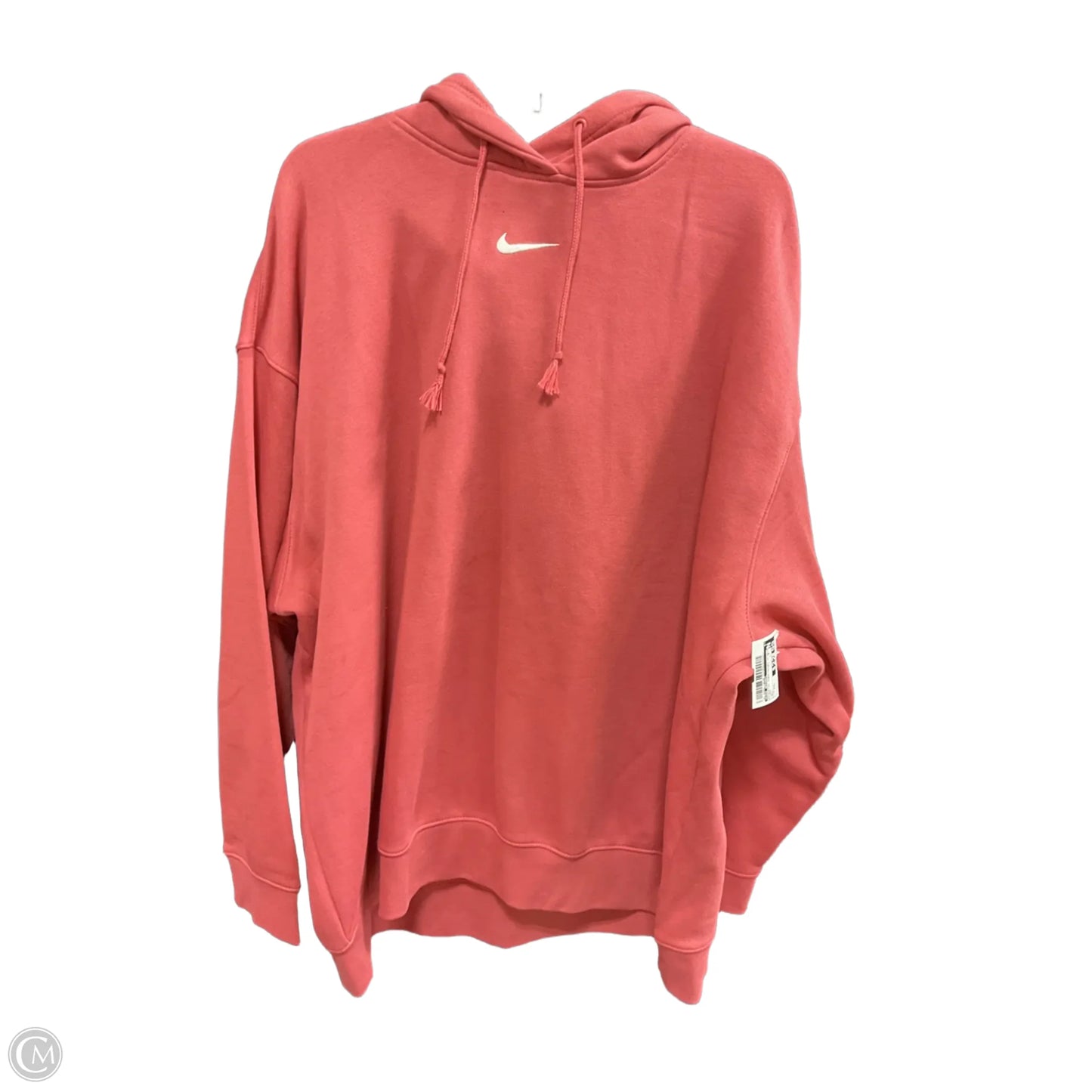 Athletic Sweatshirt Hoodie By Nike Apparel In Coral, Size: Xxl