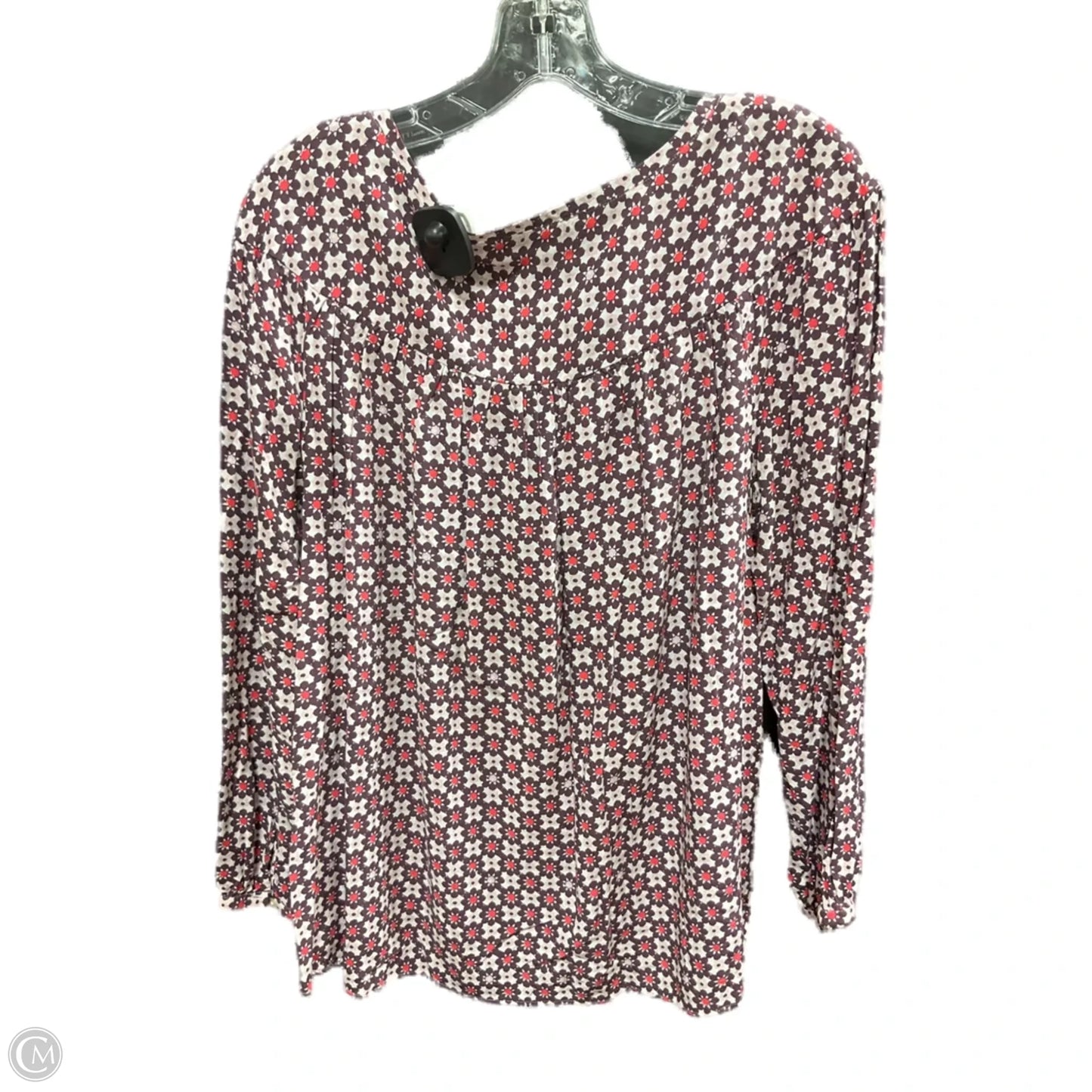 Top Long Sleeve By Loft In Purple, Size: M