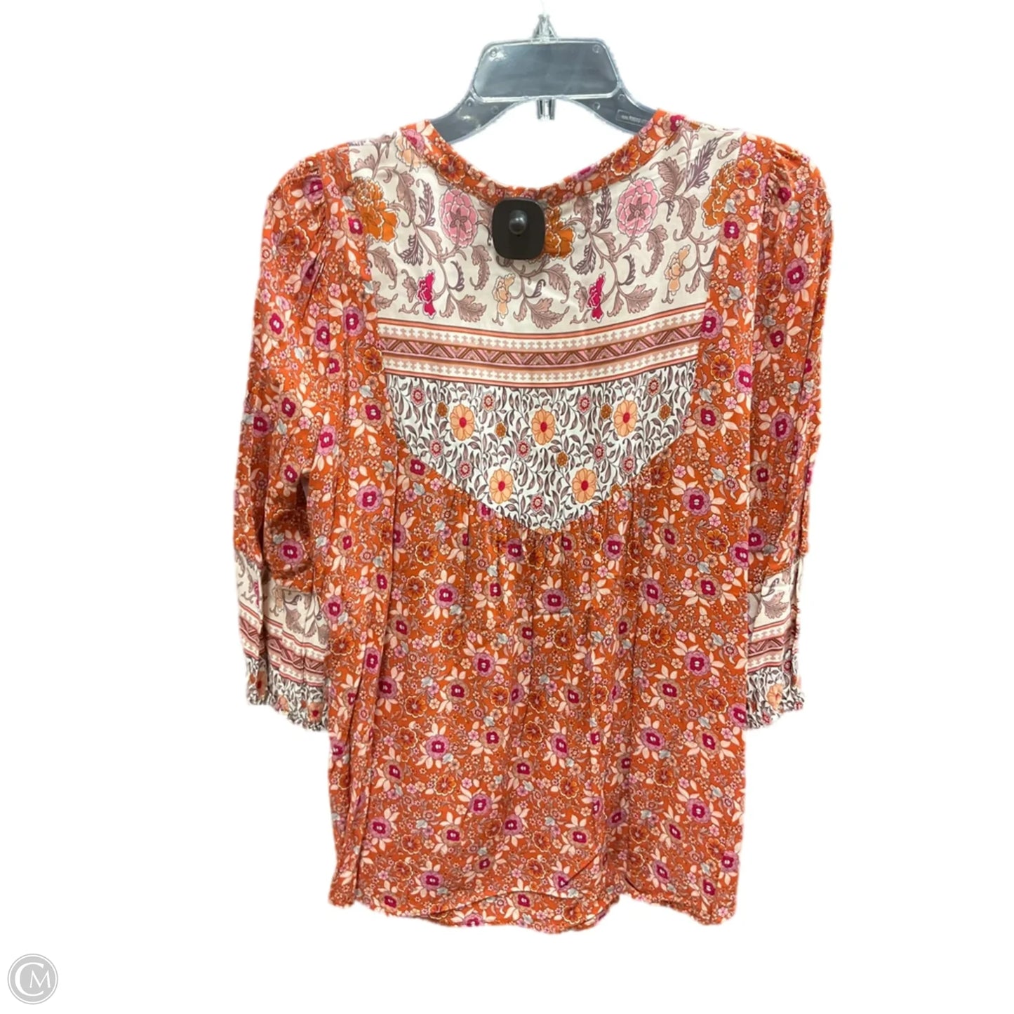 Top Long Sleeve By Jane And Delancey In Orange, Size: M