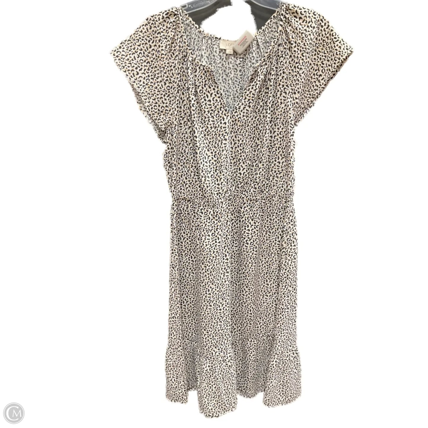 Dress Casual Midi By Loft In Animal Print, Size: M