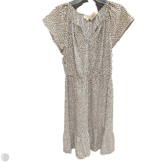 Dress Casual Midi By Loft In Animal Print, Size: M