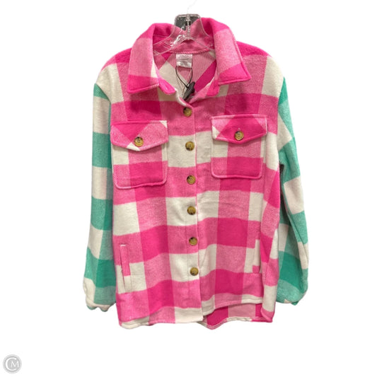 Jacket Fleece By Clothes Mentor In Pink, Size: M