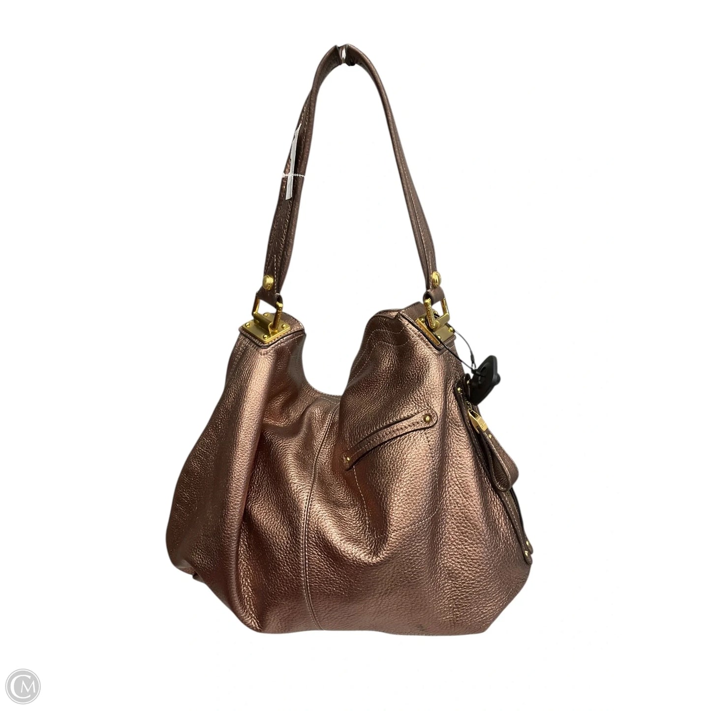 Handbag Leather By B. Makowsky, Size: Large