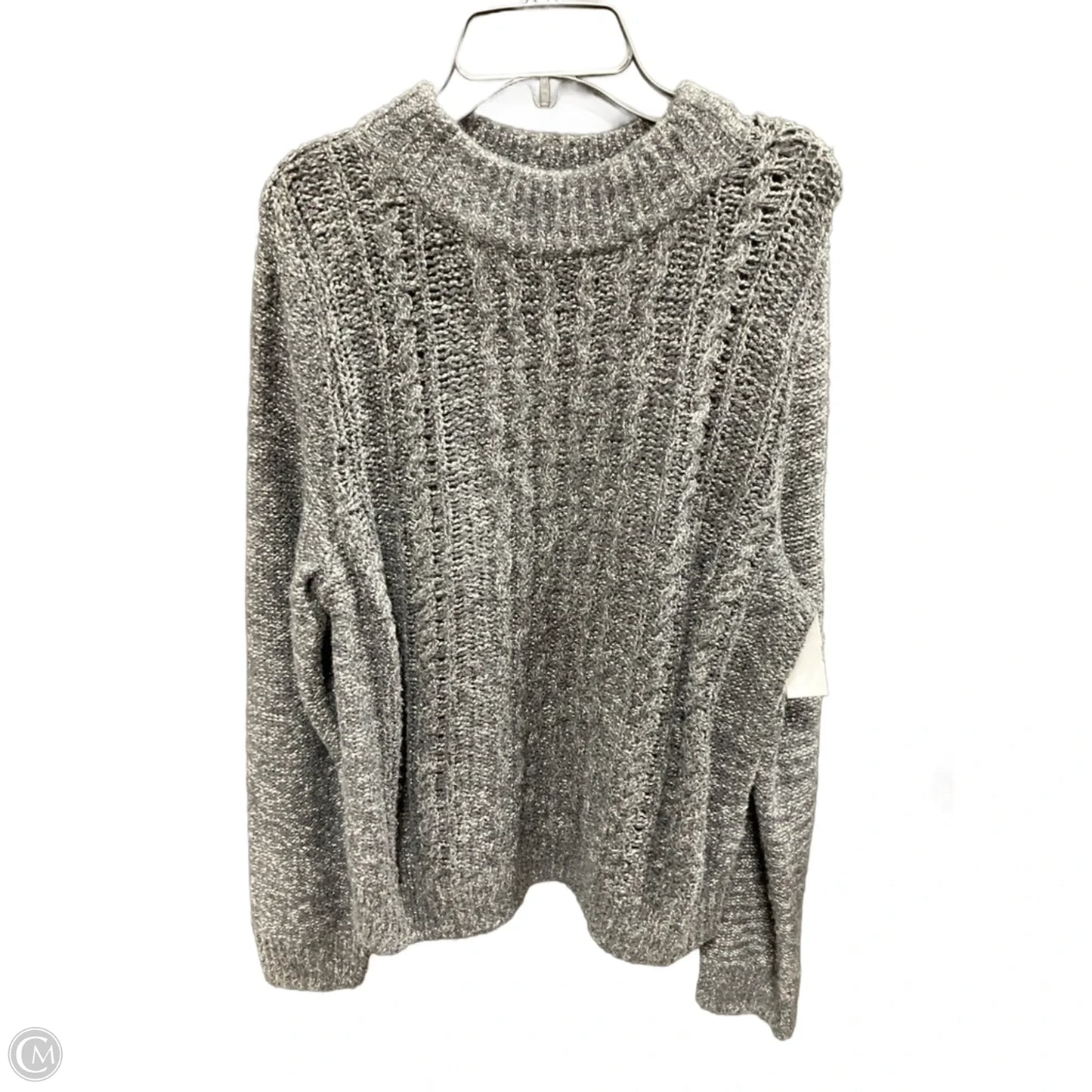 Sweater By Tommy Hilfiger In Grey, Size: M
