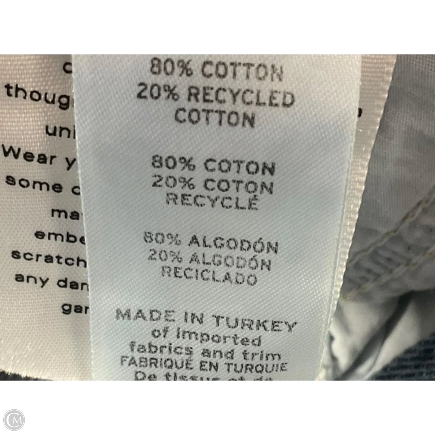 Jeans Wide Leg By Good American In Blue Denim, Size: 6