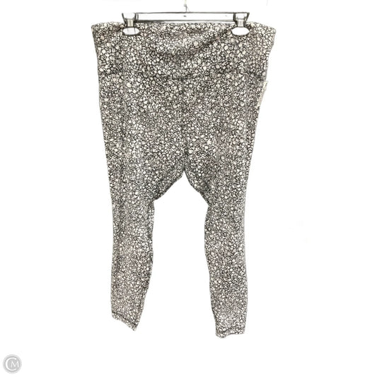 Athletic Leggings By Lululemon In Black & White, Size: 18