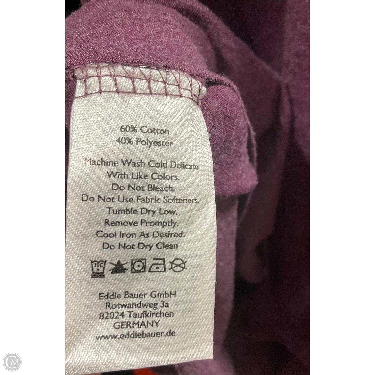 Top Long Sleeve Basic By Eddie Bauer In Purple, Size: L