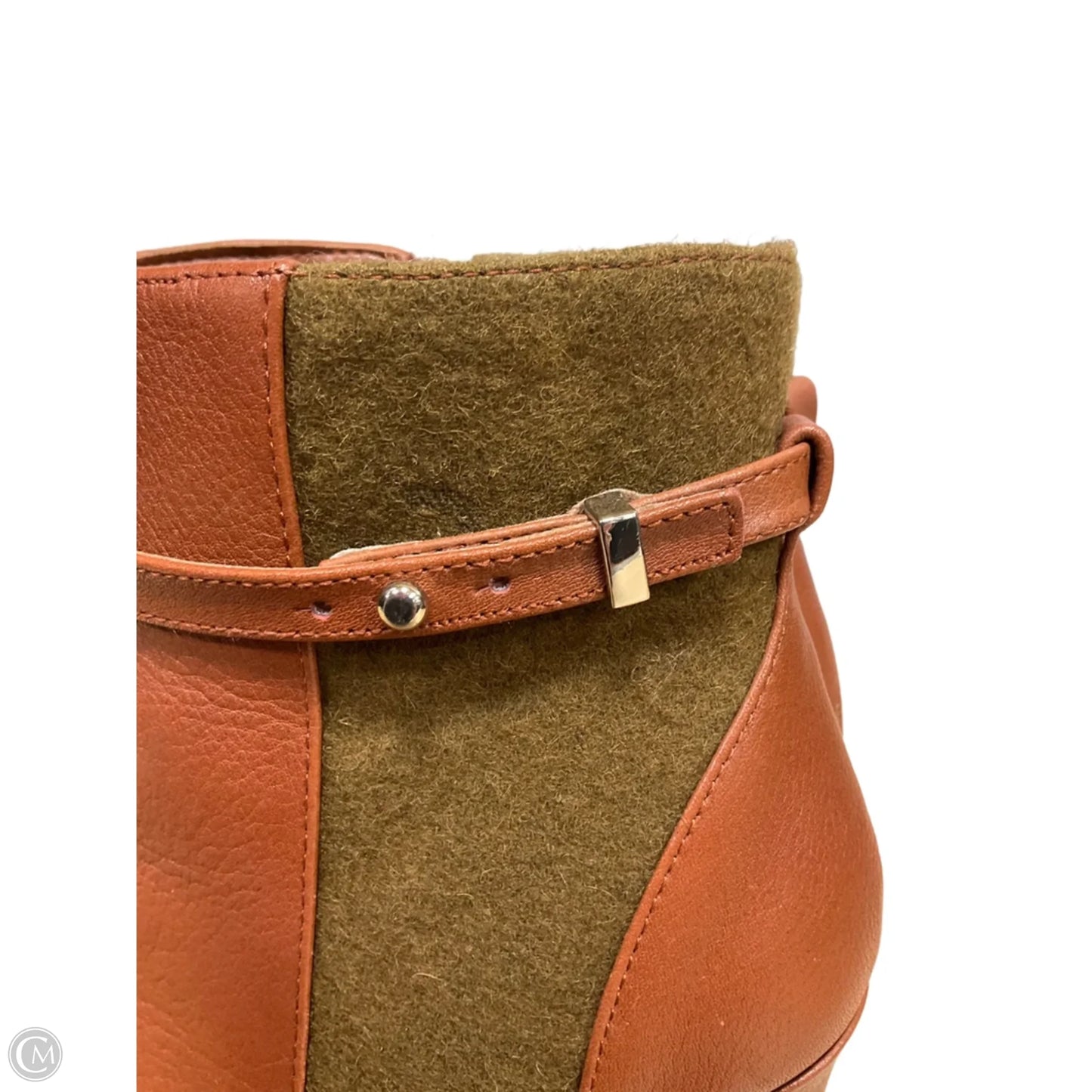 Boots Ankle Heels By Antonio Melani In Brown & Green, Size: 8