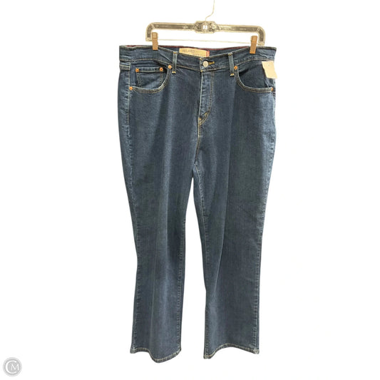 Jeans Boot Cut By Levis In Blue Denim, Size: 20