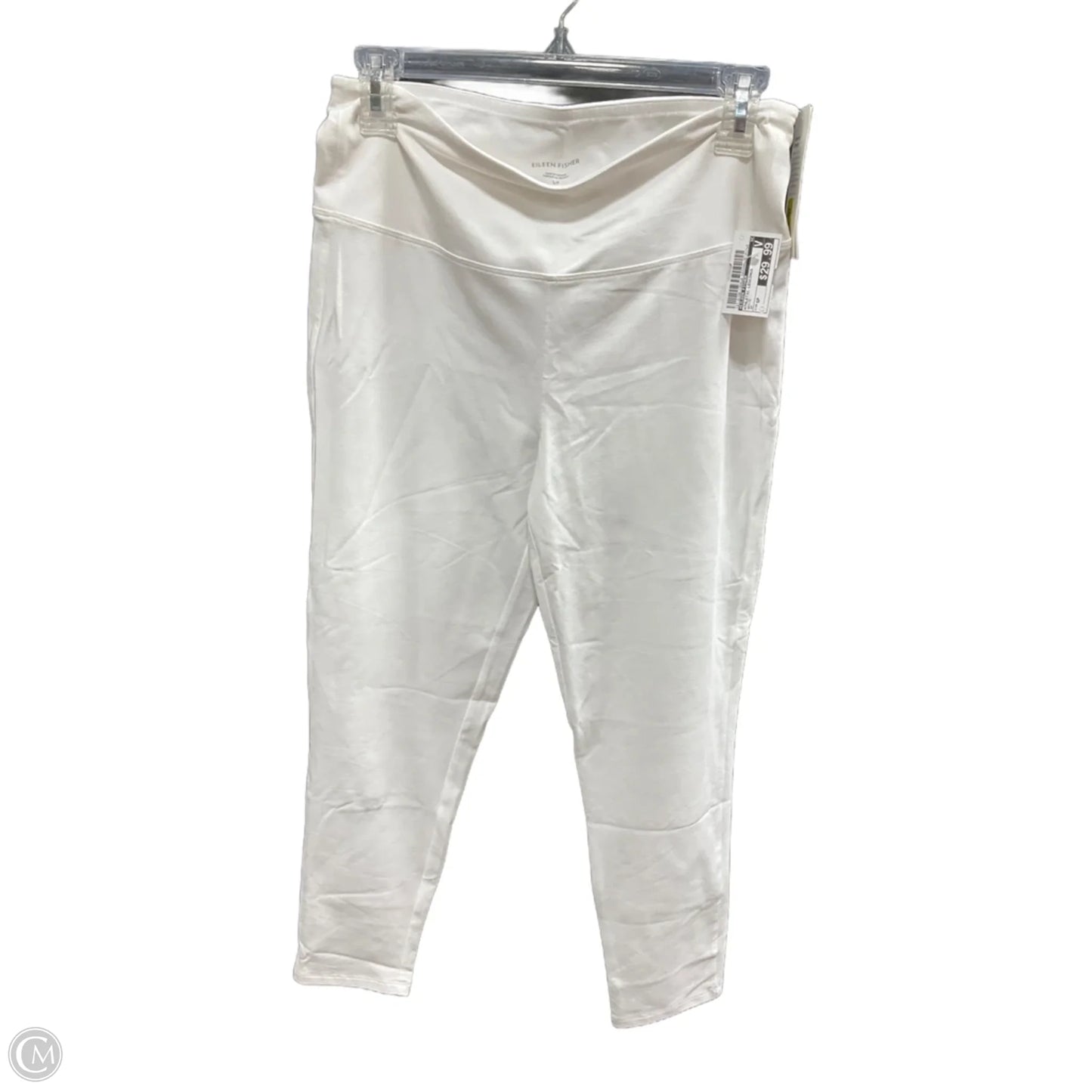 Athletic Leggings By Eileen Fisher In White, Size: Sp