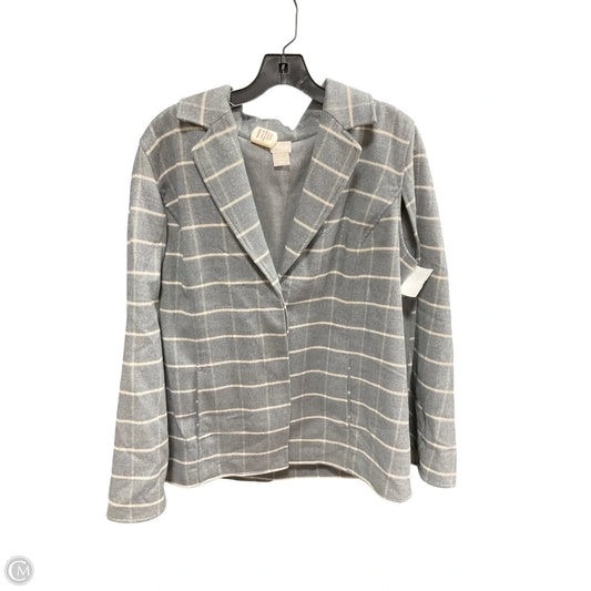 Blazer By Chicos In Grey, Size: L