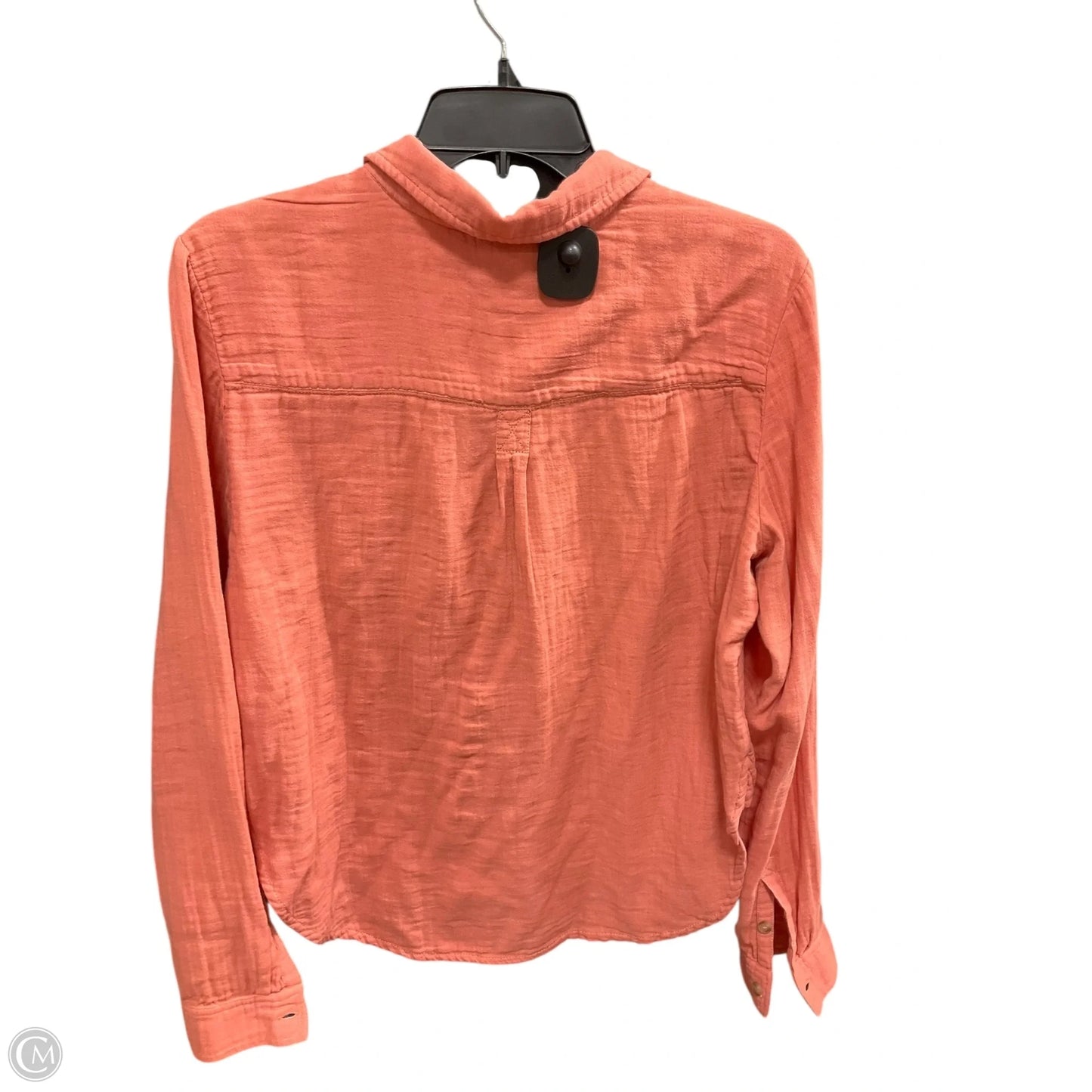 Blouse Long Sleeve By Pilcro In Orange, Size: M