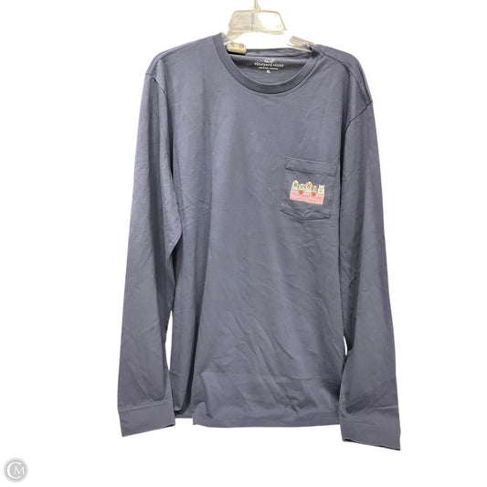 Top Long Sleeve By Vineyard Vines In Navy, Size: Xl