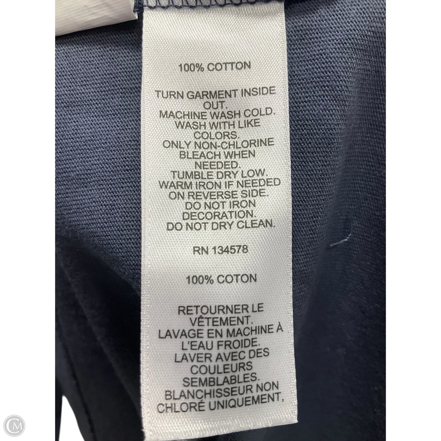 Top Long Sleeve By Vineyard Vines In Navy, Size: Xl