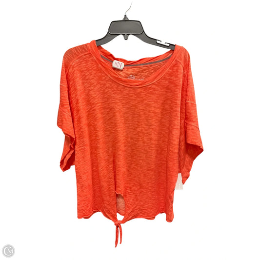 Top Short Sleeve By Pilcro In Orange, Size: M
