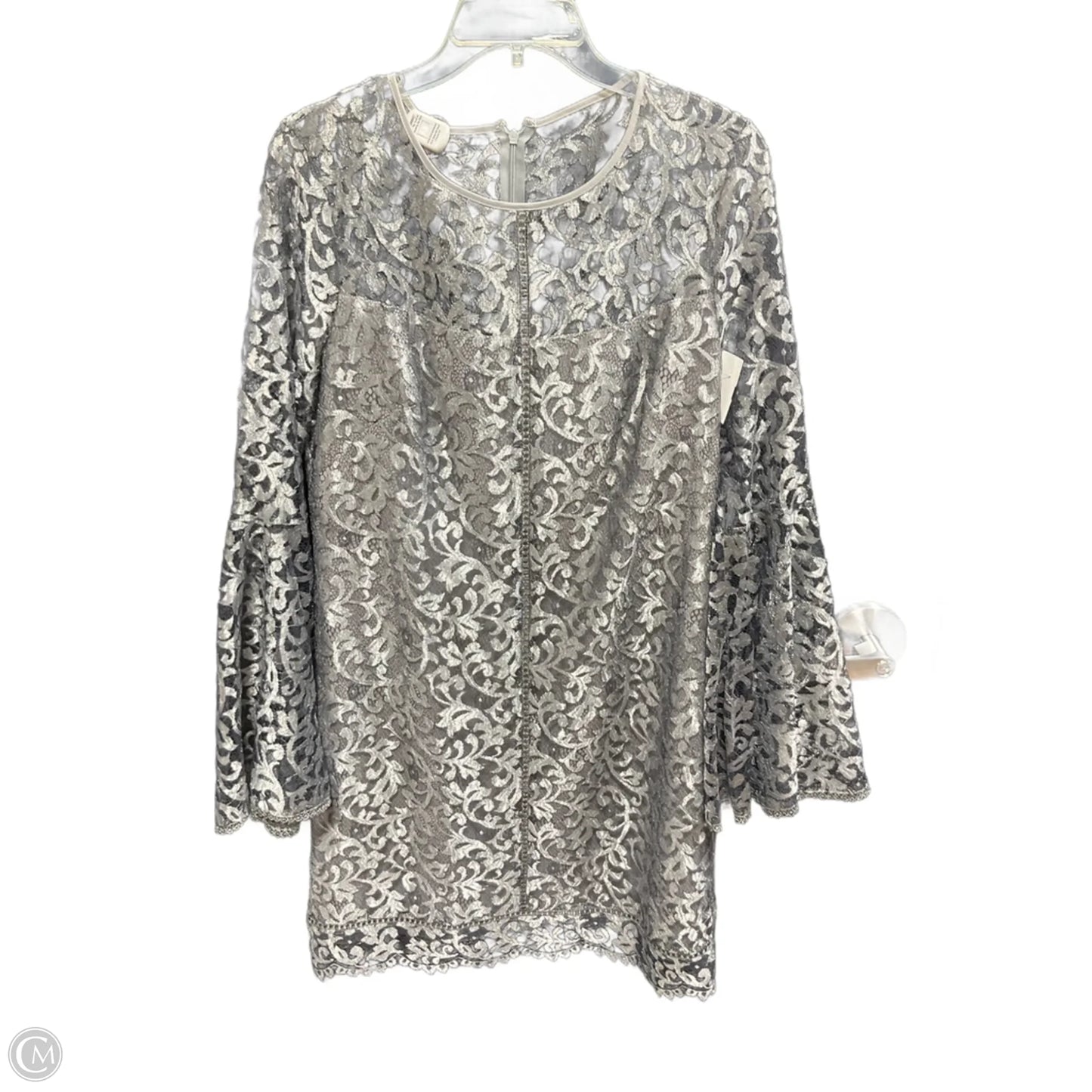 Dress Party Short By White House Black Market In Silver, Size: 12