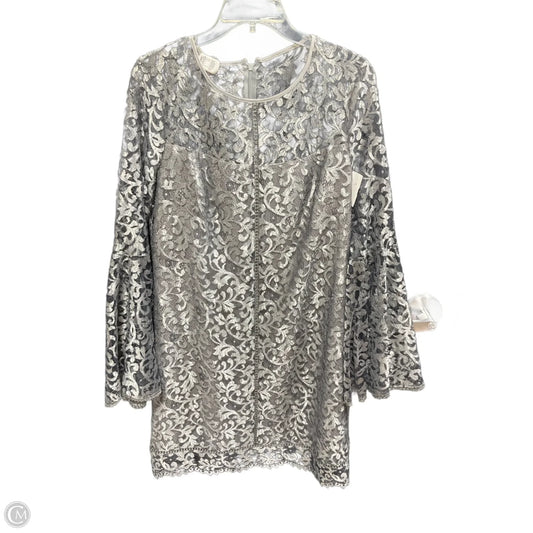 Dress Party Short By White House Black Market In Silver, Size: 12