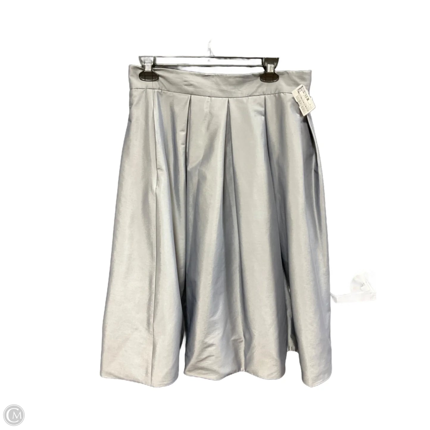 Skirt Midi By White House Black Market In Silver, Size: 10