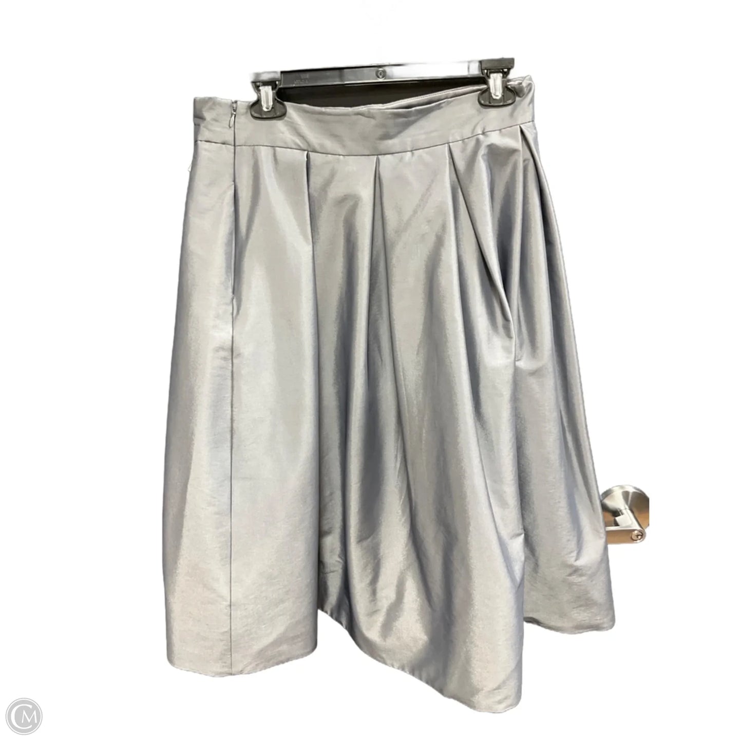 Skirt Midi By White House Black Market In Silver, Size: 10