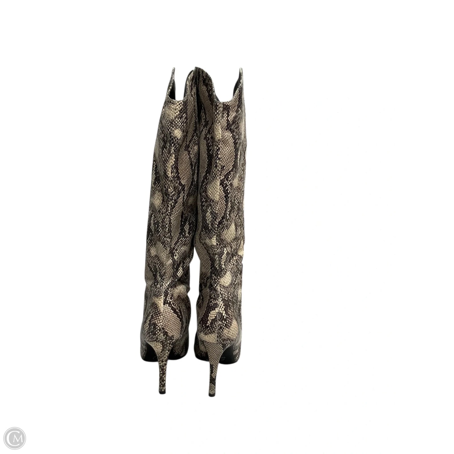 Boots Mid-calf Heels By Chinese Laundry In Animal Print, Size: 8