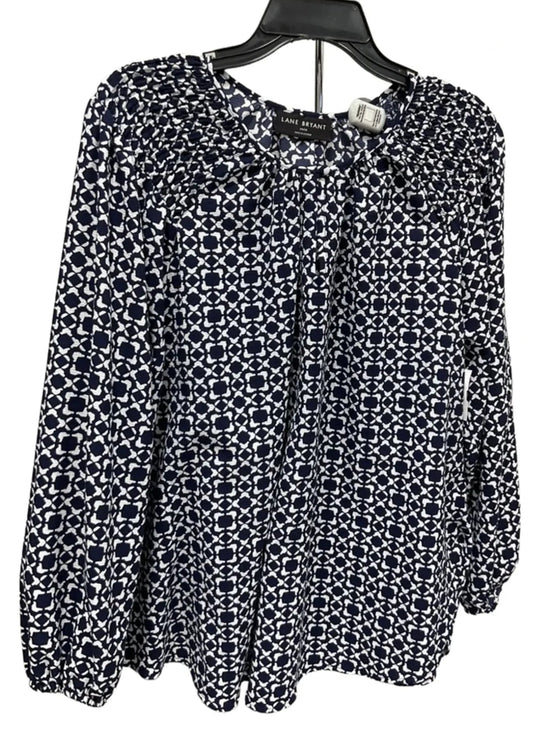 Top 3/4 Sleeve By Lane Bryant In Blue, Size: 14
