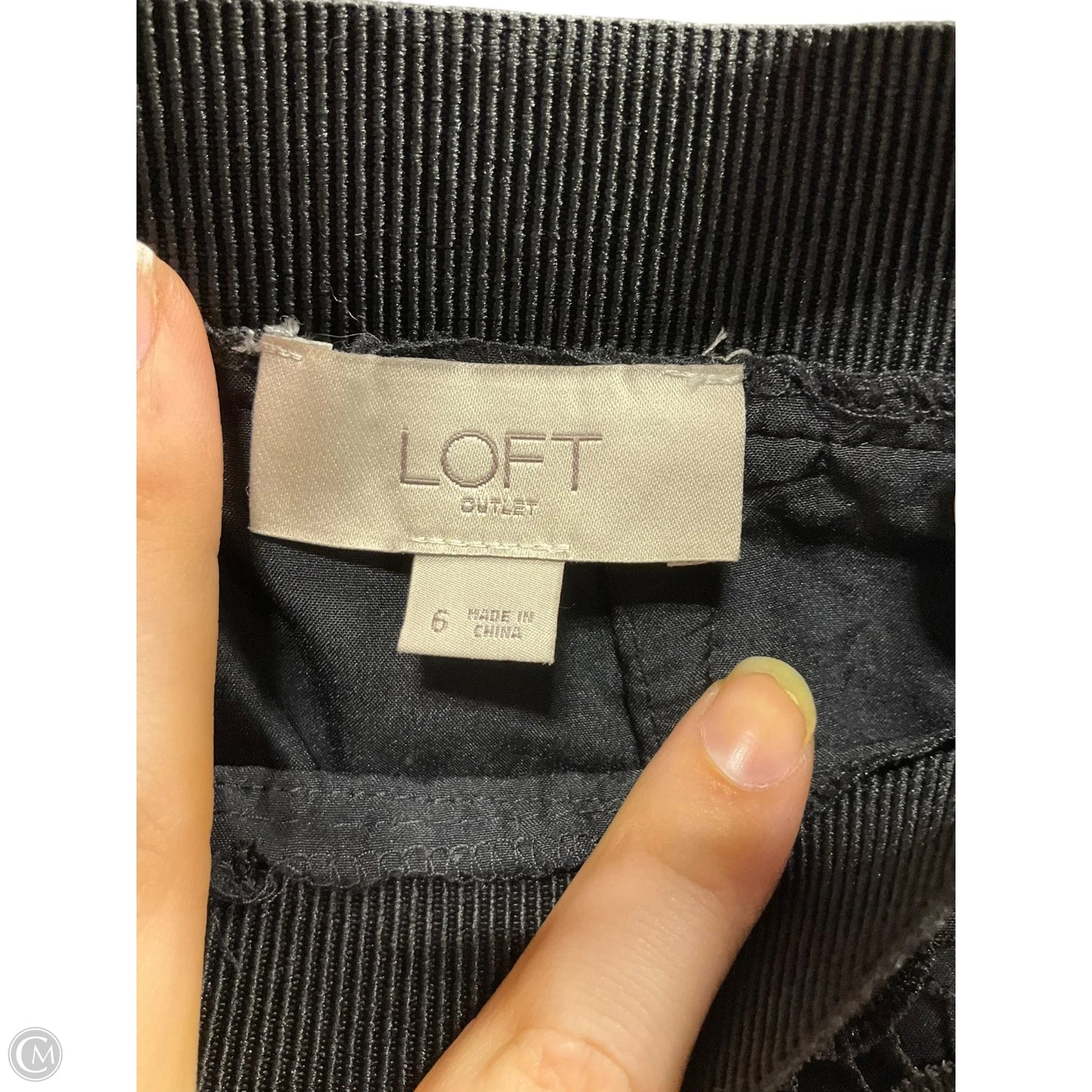 Skirt Mini & Short By Loft In Black, Size: 6