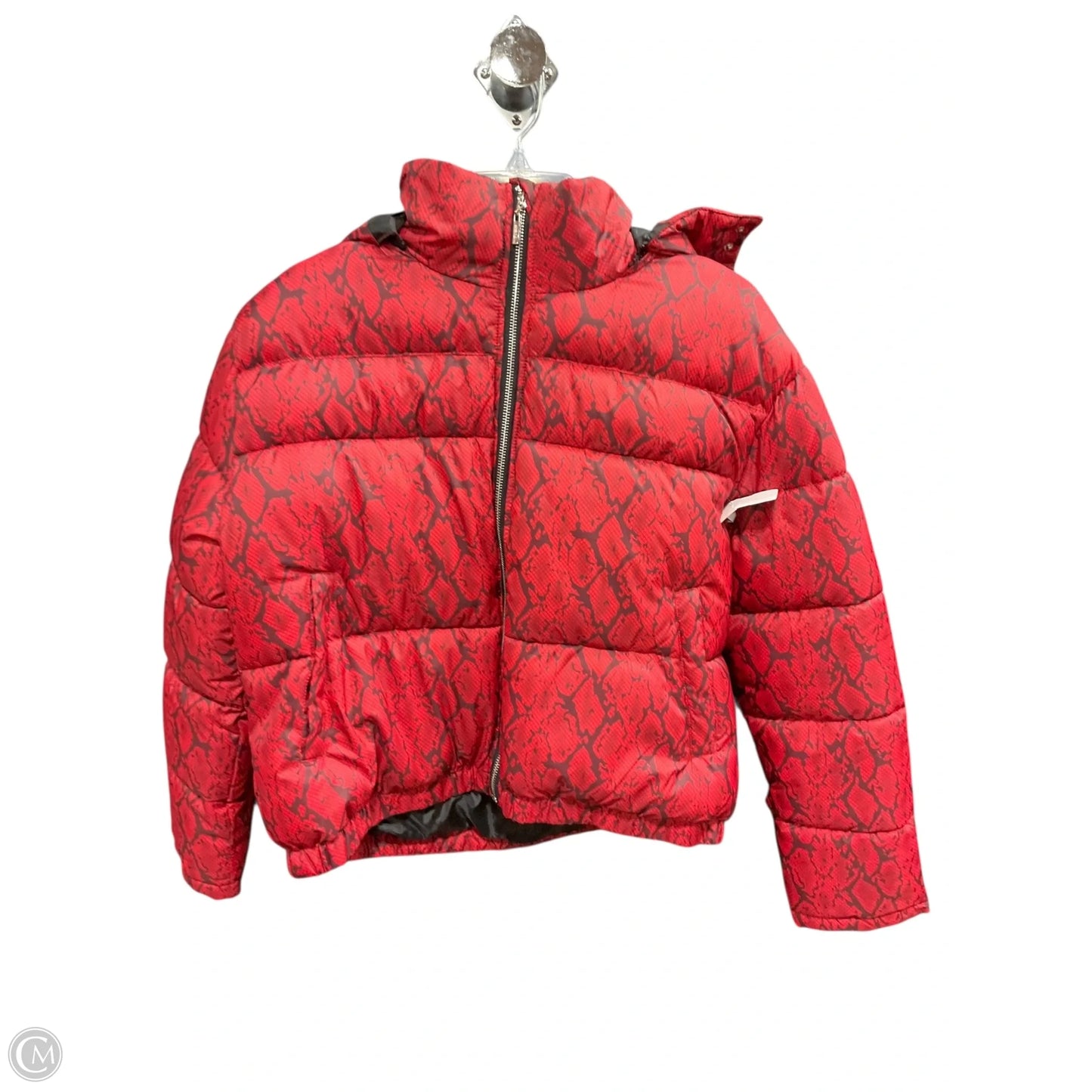 Coat Puffer & Quilted By Guess In Red, Size: L