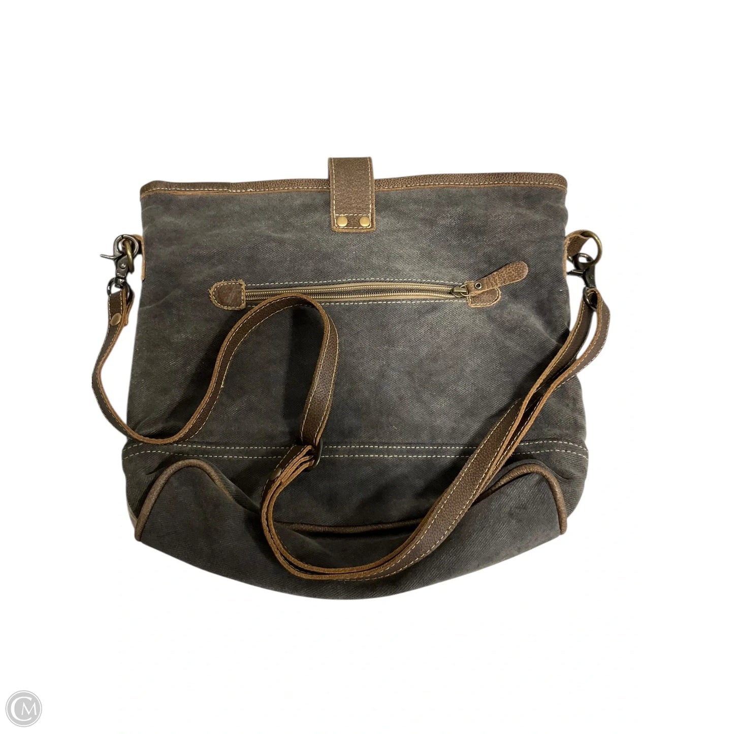 Crossbody Leather By Myra, Size: Medium