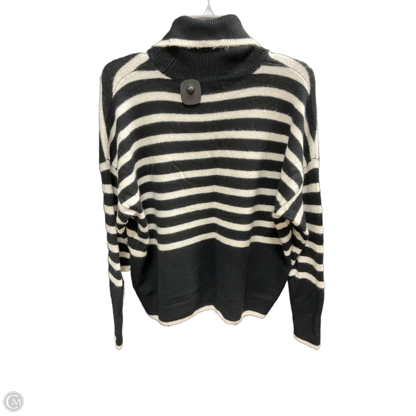 Top Long Sleeve By 1.state In Black & White, Size: S