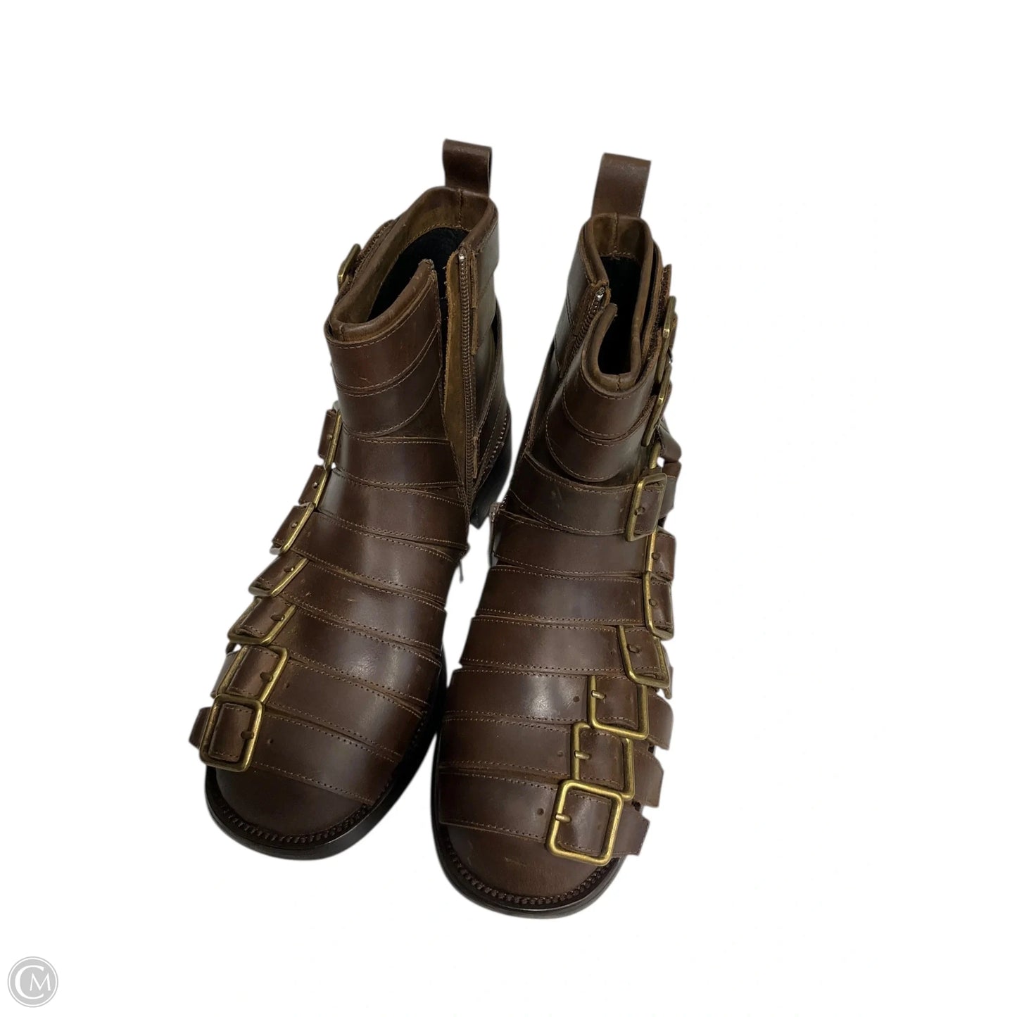 Boots Ankle Heels By Jeffrey Campbell In Brown, Size: 7