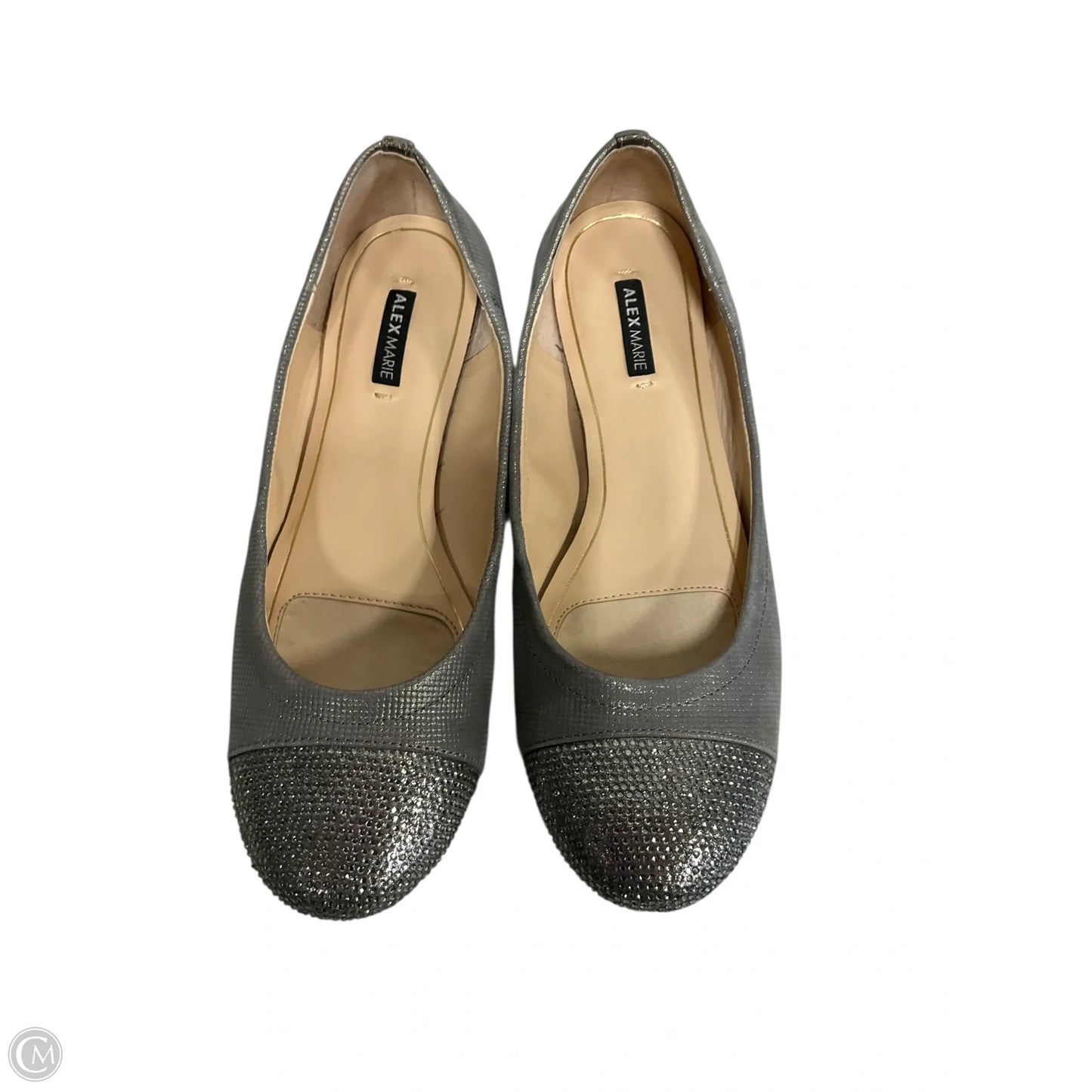 Shoes Flats By Alex Marie In Silver, Size: 6.5