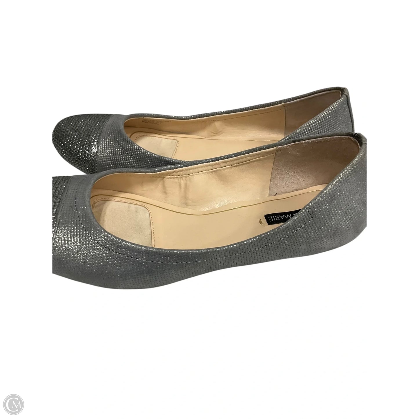 Shoes Flats By Alex Marie In Silver, Size: 6.5