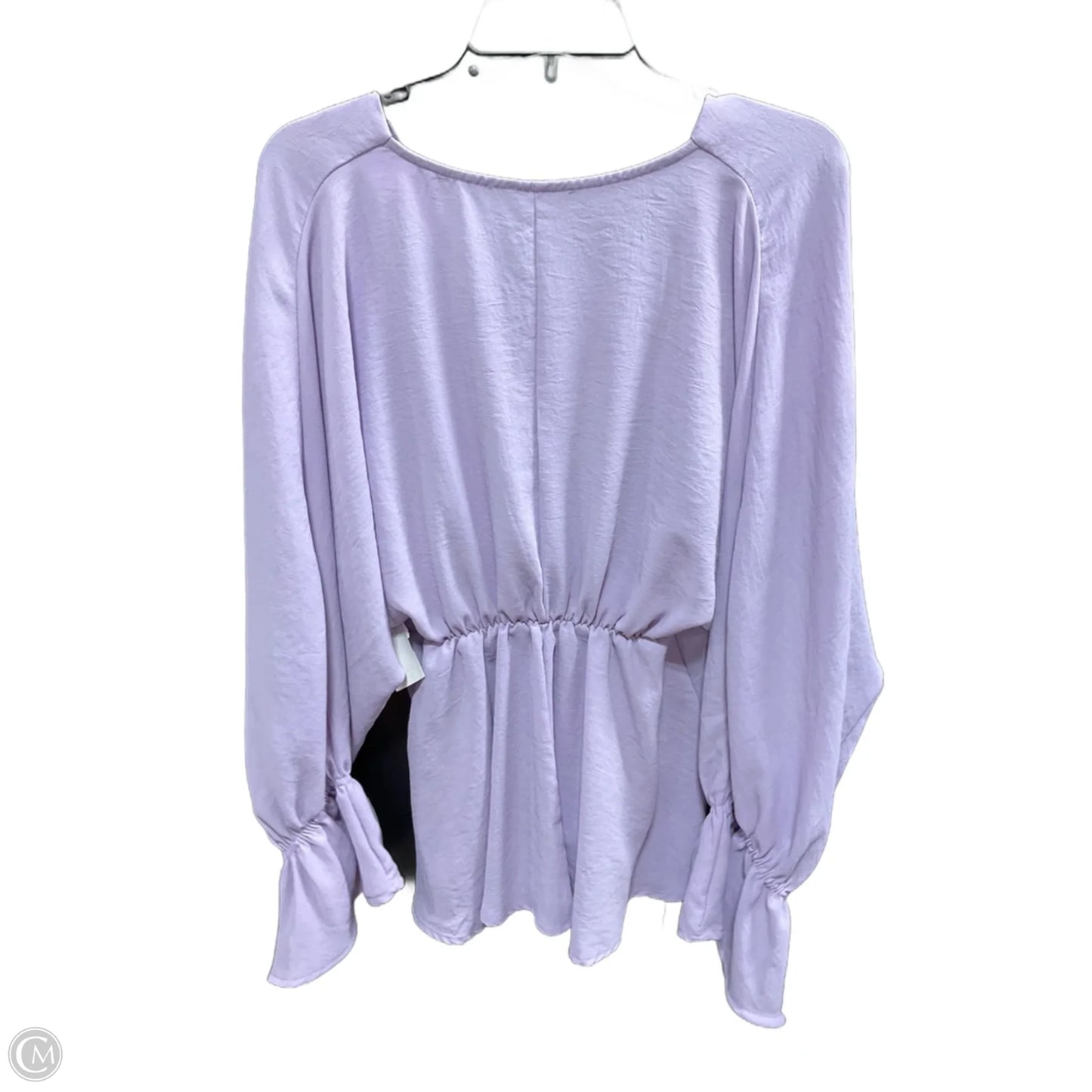 Top Long Sleeve By Cmf In Purple, Size: L