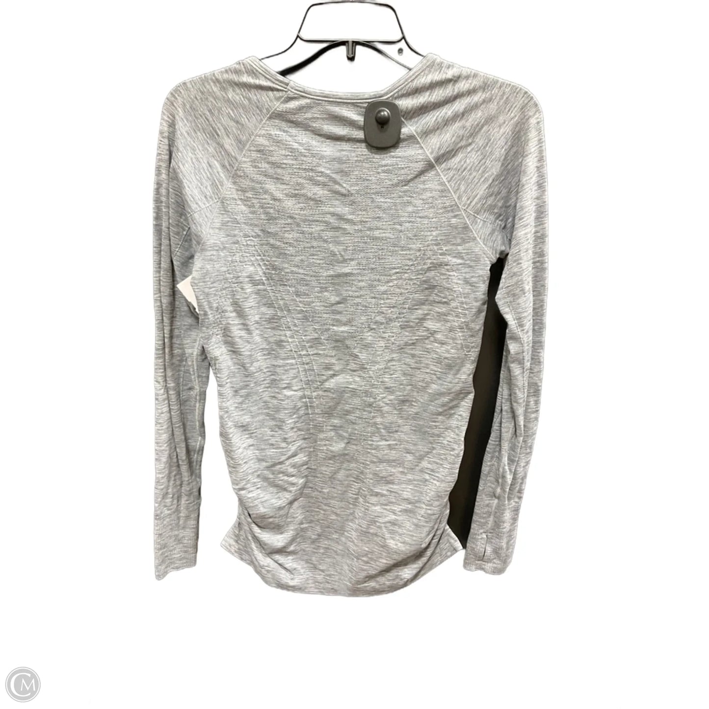 Athletic Top Long Sleeve Crewneck By Athleta In Grey, Size: M
