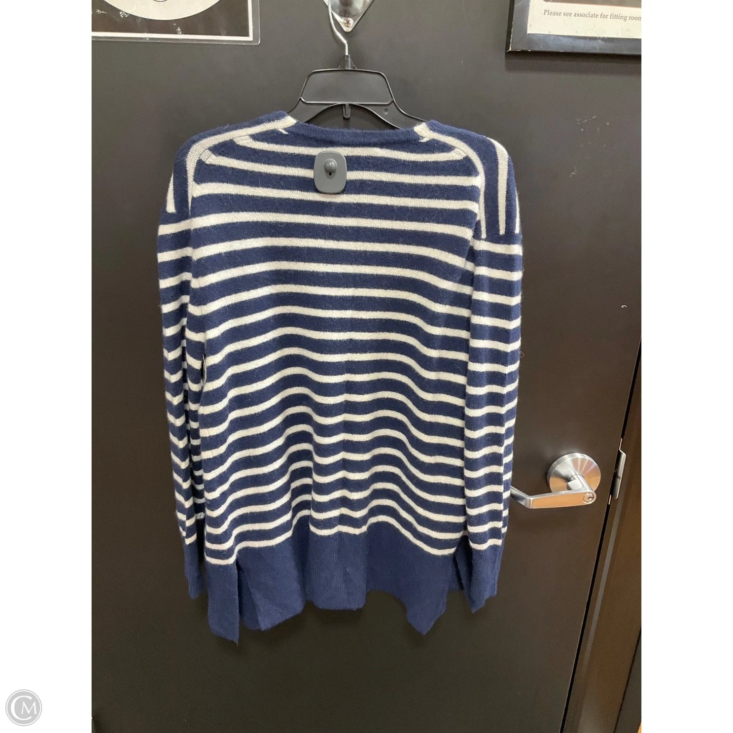 Cardigan By Madewell In Blue & Cream, Size: S