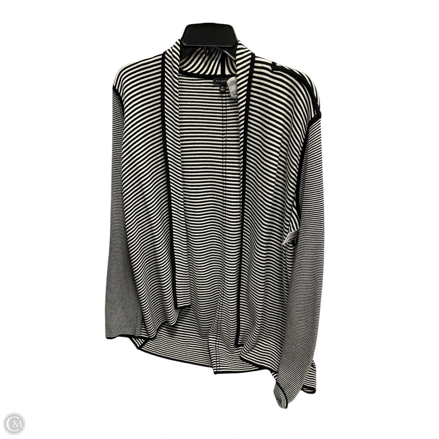 Cardigan By Talbots In Striped Pattern, Size: M