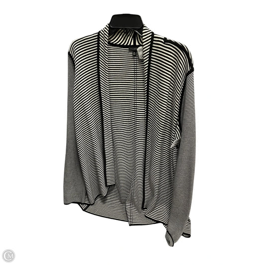 Cardigan By Talbots In Striped Pattern, Size: M