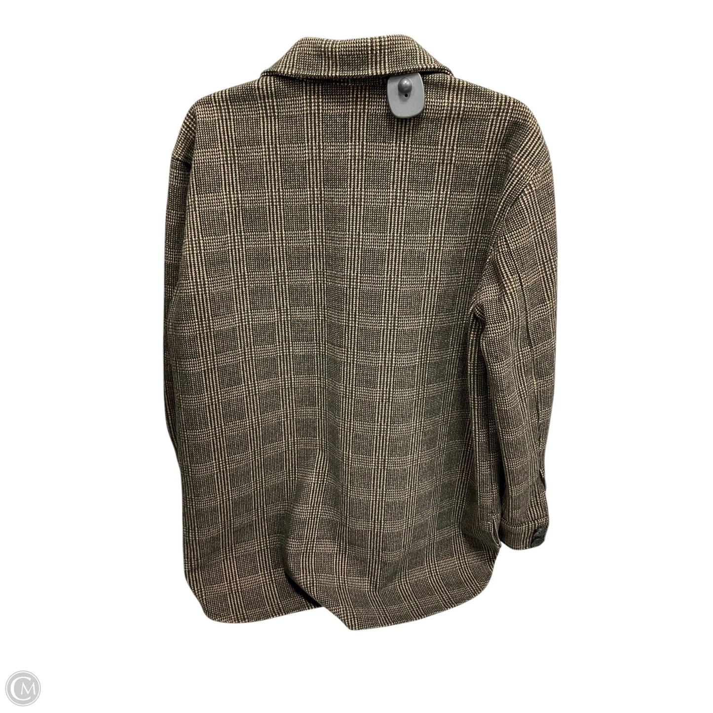 Jacket Shirt By Potters Pot In Brown, Size: S