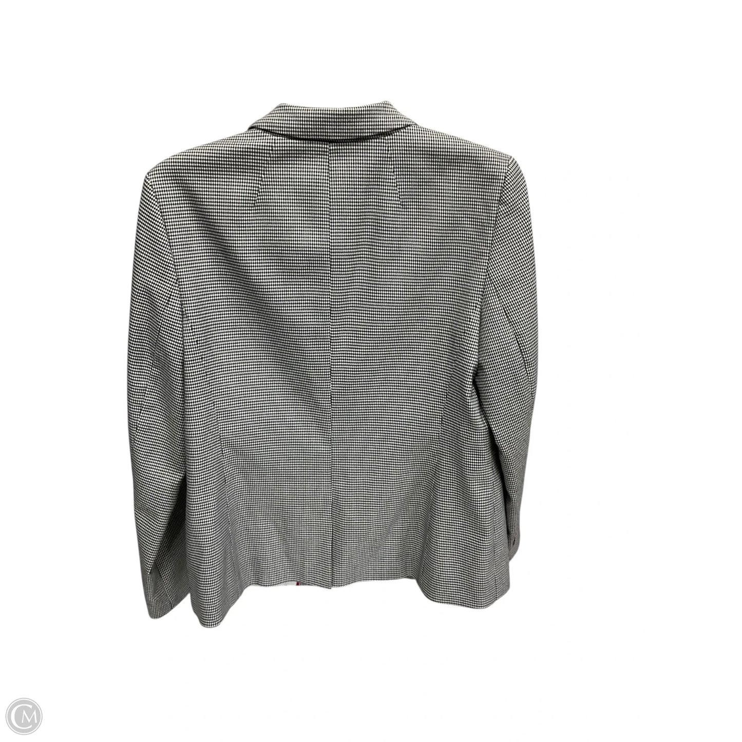 Blazer By Talbots In Black & Cream, Size: 8