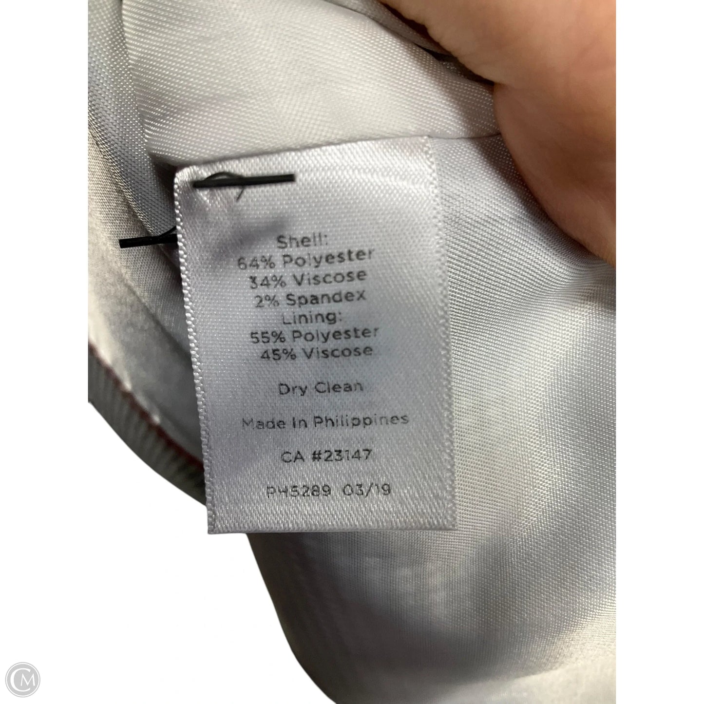 Blazer By Talbots In Black & Cream, Size: 8