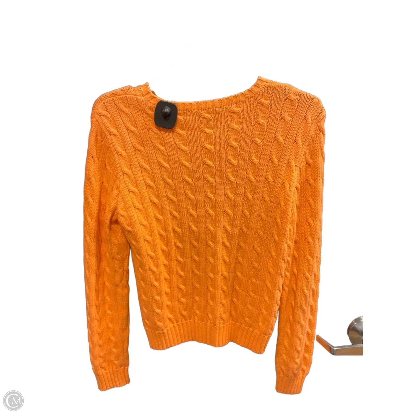 Top Long Sleeve By Ralph Lauren In Orange, Size: M