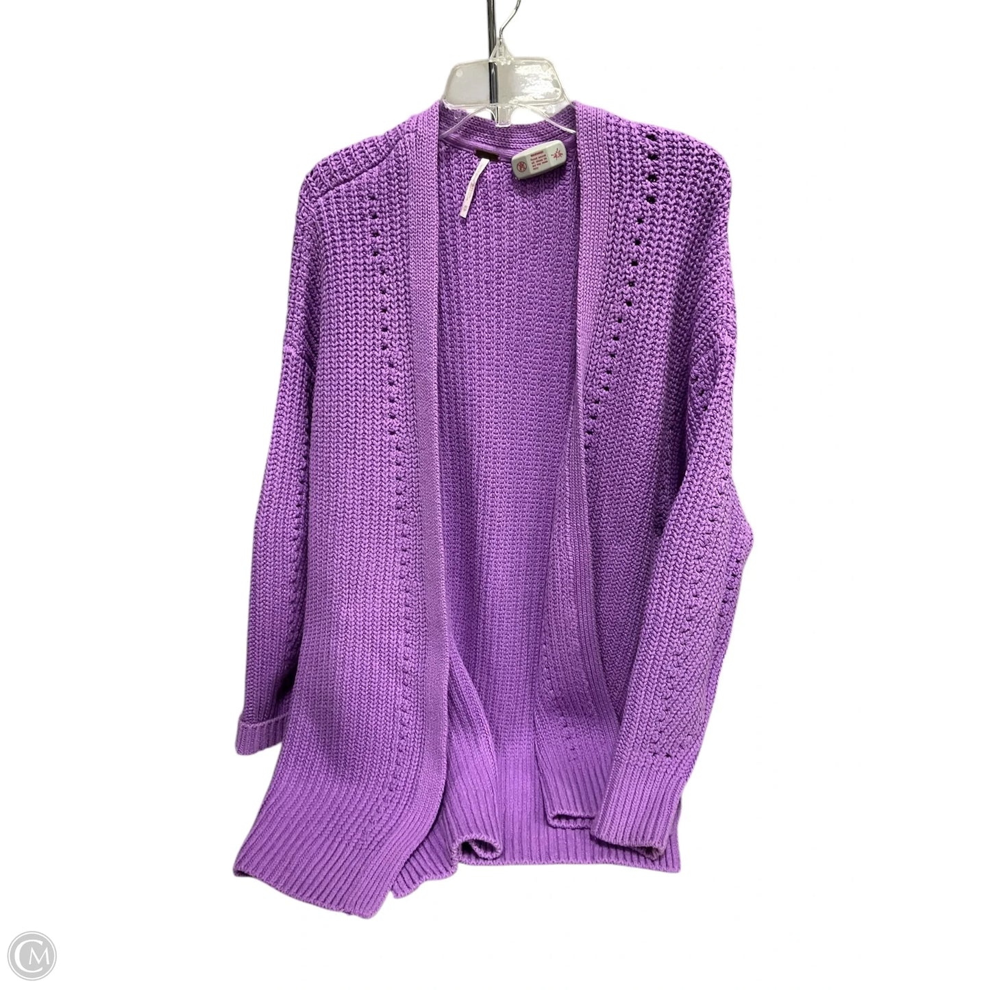 Cardigan By Free People In Purple, Size: Xs