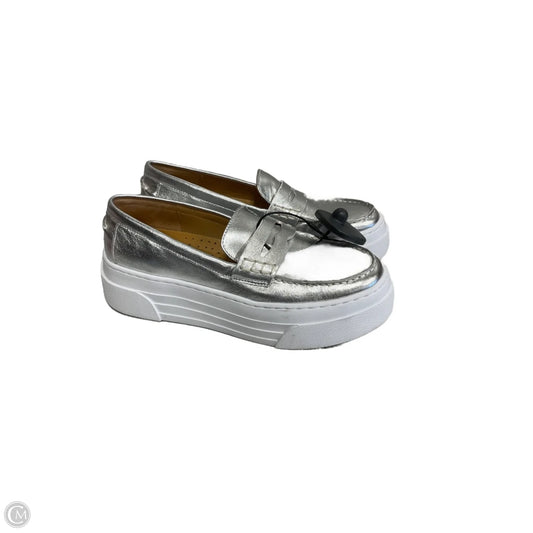 Shoes Sneakers By J Slides In Silver, Size: 6.5
