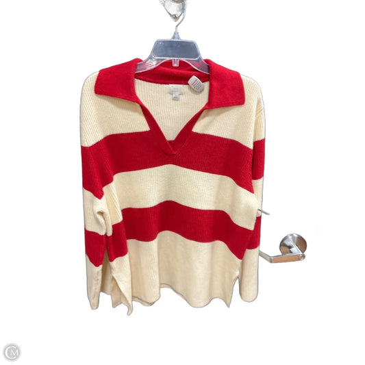 Top Long Sleeve By A New Day In Red, Size: L