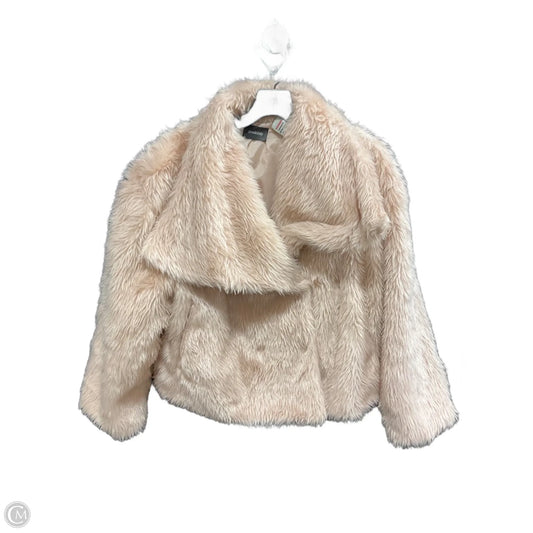 Jacket Faux Fur & Sherpa By Cmf In Pink, Size: M